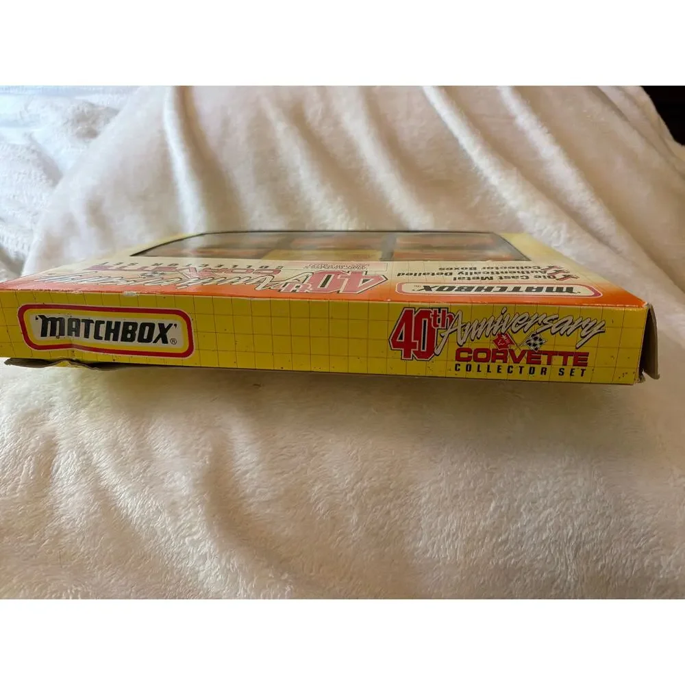 Matchbox 40th Anniversary Corvette Collector Set 5 Diecast Cars Limited Edition